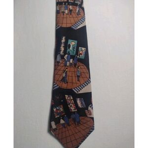 Classic Windsor Multicolor Art-Inspired 59" X 4" Tie